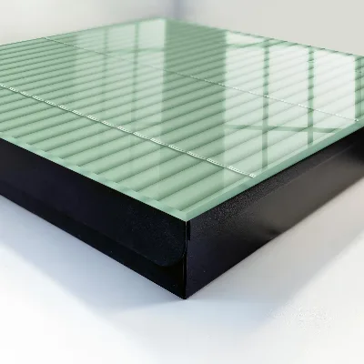 Green stripes Key box for wall