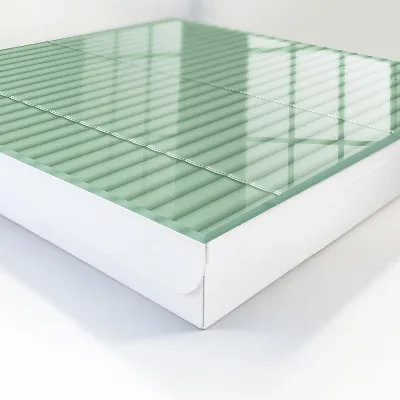 Green stripes Key box for wall