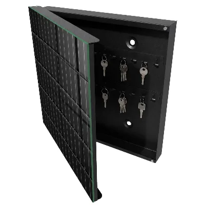 Black rectangles Key box for wall