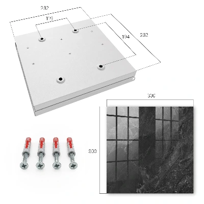 Grey stone Key cabinet