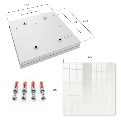 Light tiles Key box for wall
