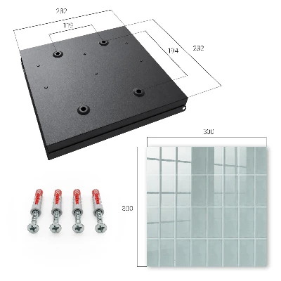Blue tiles Wall mounted key box