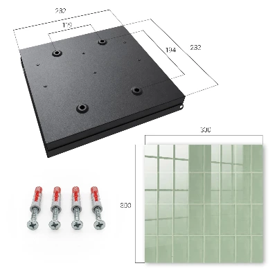 Green tiles Key box for wall