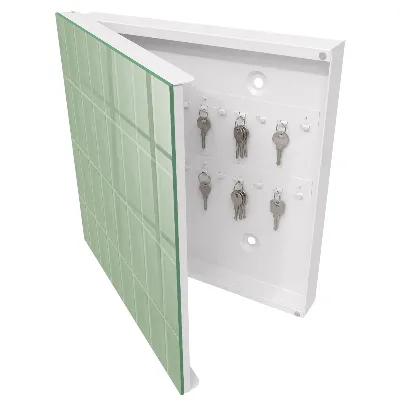 Green tiles Key box for wall
