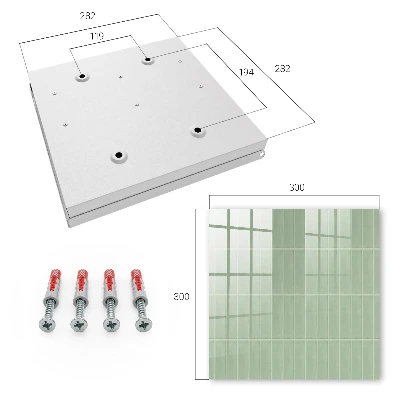 Green grid Wall mounted key box