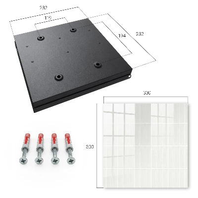 Light tiles Key cabinet