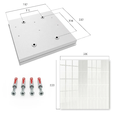 Light tiles Key cabinet