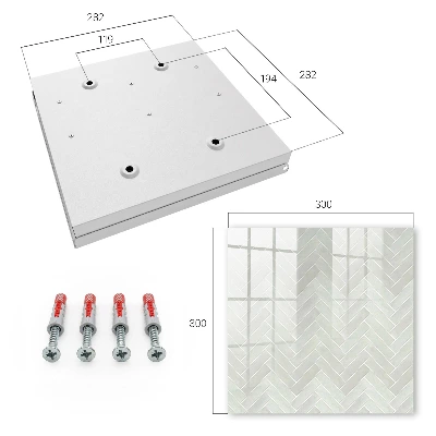 Herringbone pattern Wall mounted key box