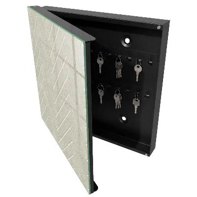 Beige herringbone Key cabinet