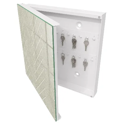 Beige herringbone Key cabinet