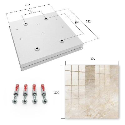 Beige marble Key cabinet