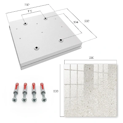 Beige stone Key cabinet