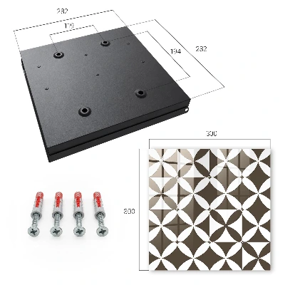 Geometric composition Key cabinet