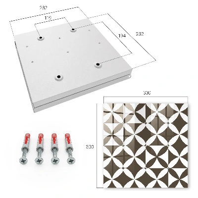 Geometric composition Key cabinet