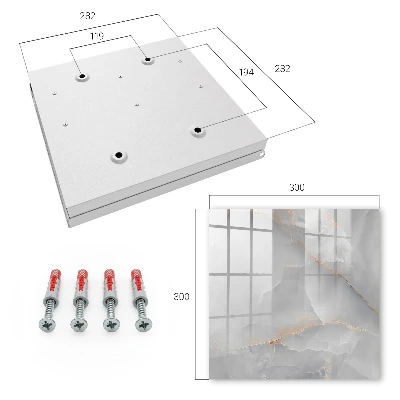 Grey elegance Key box for wall