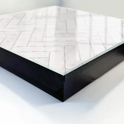 Marble herringbone Wall mounted key box