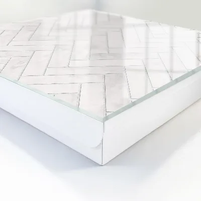 Marble herringbone Wall mounted key box
