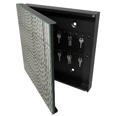 Grey tiles Key box for wall