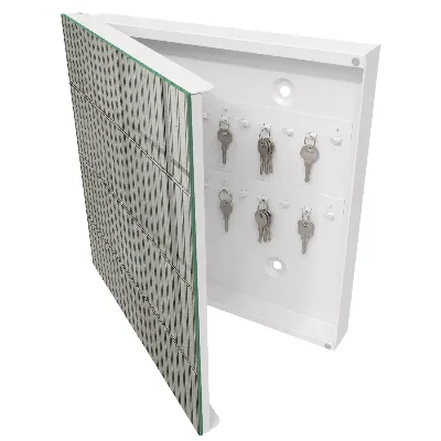 Grey tiles Key box for wall