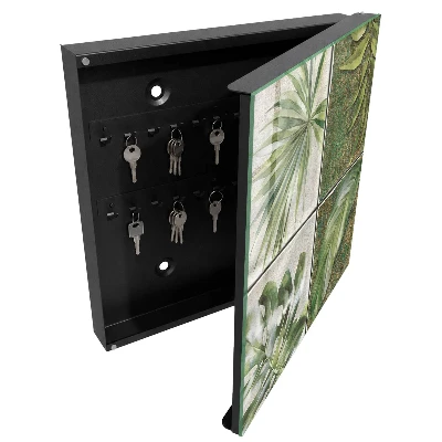 Botanical tiles Key box for wall