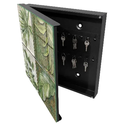 Botanical tiles Key box for wall