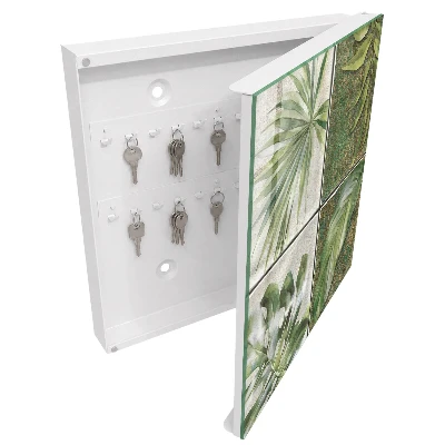 Botanical tiles Key box for wall