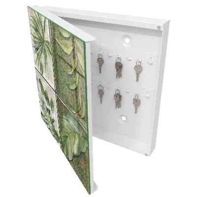 Botanical tiles Key box for wall