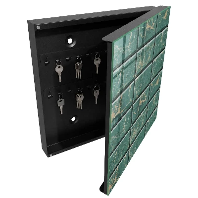 Green marble Wall mounted key box