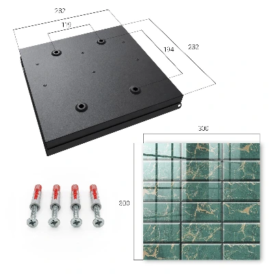 Green marble Wall mounted key box