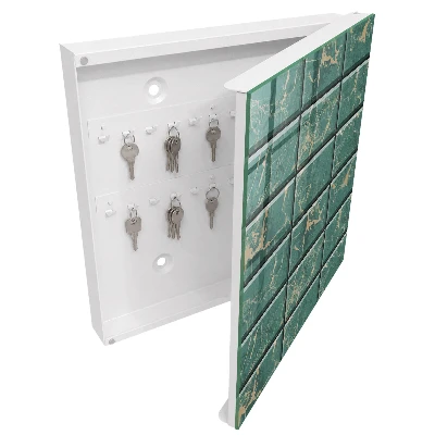 Green marble Wall mounted key box