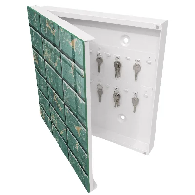 Green marble Wall mounted key box
