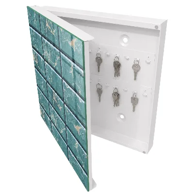 Turquoise marble Key cabinet