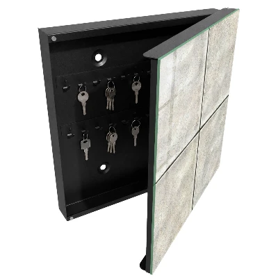 Beige tiles Key box for wall