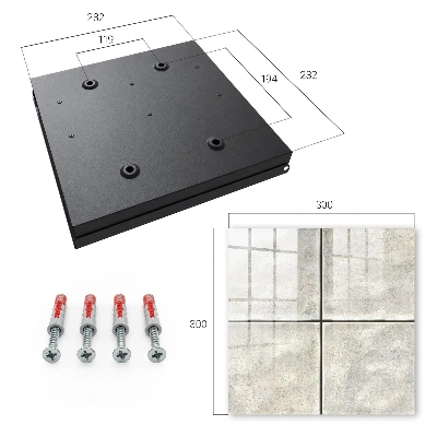 Beige tiles Key box for wall