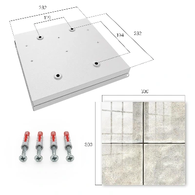 Beige tiles Key box for wall