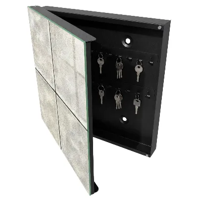 Beige tiles Key box for wall