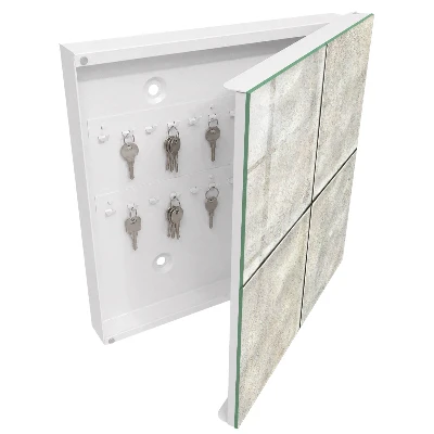 Beige tiles Key box for wall