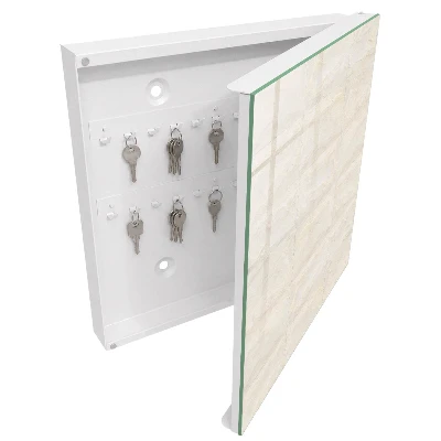 Cream stone Key box for wall