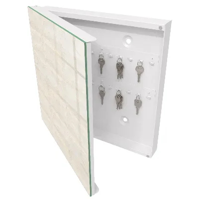 Cream stone Key box for wall