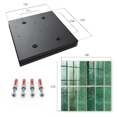 Green pattern Wall mounted key box