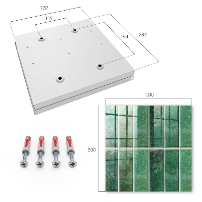 Green pattern Wall mounted key box