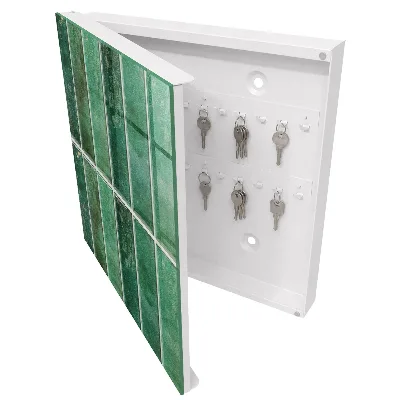 Green pattern Wall mounted key box