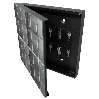Grey tiles Key box for wall