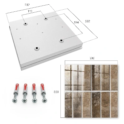 Warm tiles Wall mounted key box