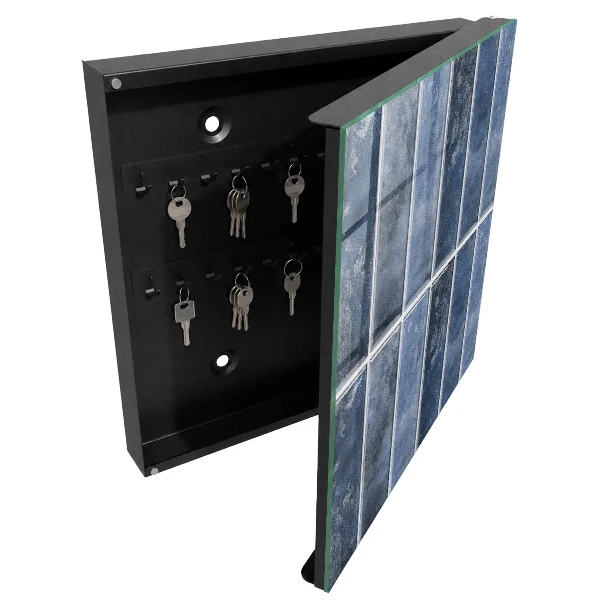 Blue tiles Key cabinet