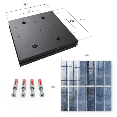 Blue tiles Key cabinet