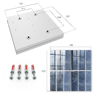 Blue tiles Key cabinet