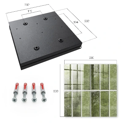Green tiles Key box for wall