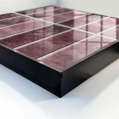 Burgundy tiles Wall mounted key box