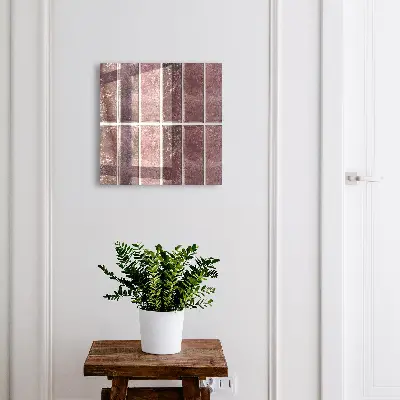 Burgundy tiles Wall mounted key box